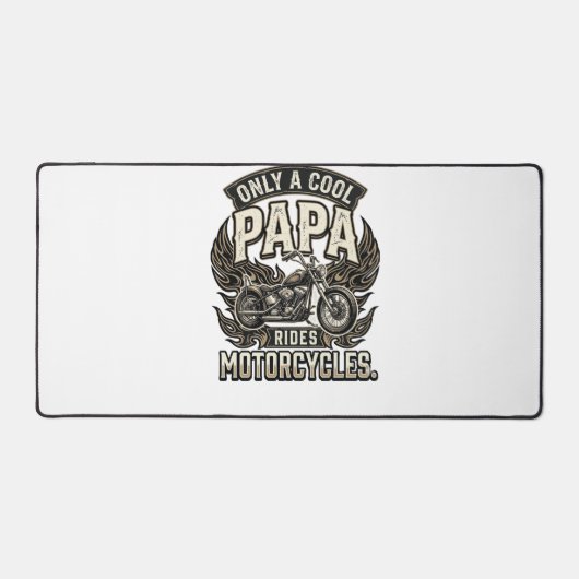 Cool Papa Motorfiets Vintage Biker Bureaumat (Voorkant)