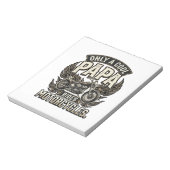 Cool Papa Motorfiets Vintage Biker Notitieblok (Linkerzijde)