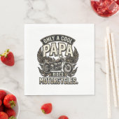 Cool Papa Motorfiets Vintage Biker Servet (Insitu)