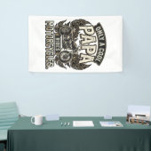 Cool Papa Motorfiets Vintage Biker Spandoek (Beurs)