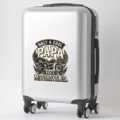 Cool Papa Motorfiets Vintage Biker Sticker (Koffer)