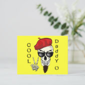 Cool papa - O Beatnik Skull Briefkaart (Staand voorkant)