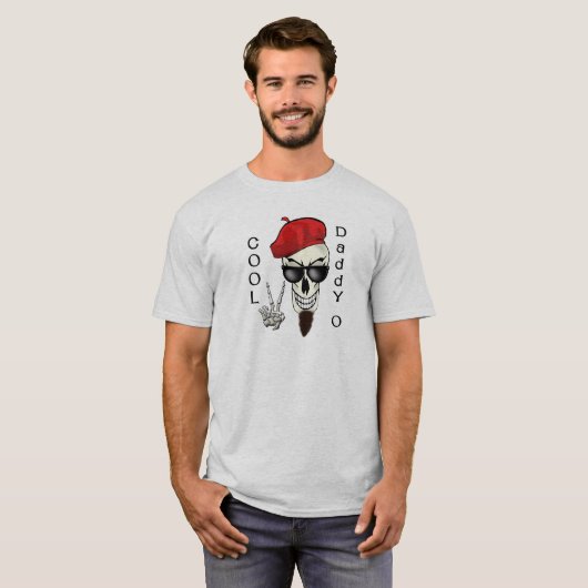 Cool papa - O Beatnik Skull T-shirt (Voorkant volledig)
