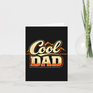 Cool papa vintage retro berg vet typografie kaart