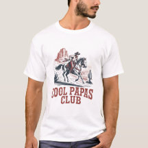 Cool Papas Club Retro Western Cowboy Papa leuk