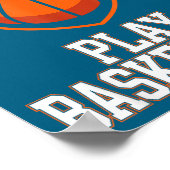 Cool Papa's Spelen Basketbal Illustratie Poster (Hoek)