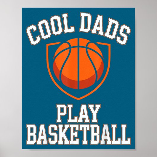 Cool Papa's Spelen Basketbal Illustratie Poster (Voorkant)