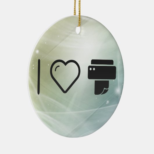 Cool Paper Printer Keramisch Ornament (Rechts)