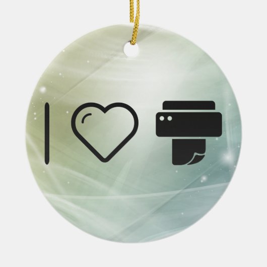 Cool Paper Printer Keramisch Ornament (Voorkant)