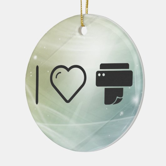 Cool Paper Printer Keramisch Ornament (Links)