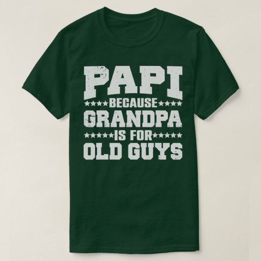 Cool Papi-ontwerp voor Papi-Mannen Grandpa Parent T-shirt (Design voorkant)
