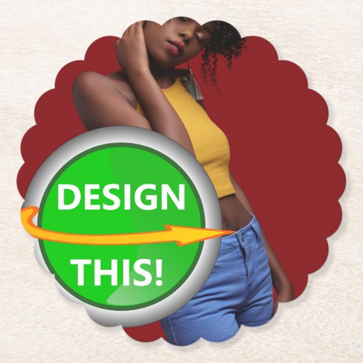 COOL! Papier Onderzetters - geschulpte ronde - Cus (Voorkant)