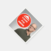 Cool! Papieren servet - gepersonaliseerd (Hoek)