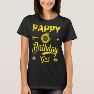 Cool Pappy Of The Birthday Girl Dad Sunflower T-shirt