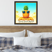 "Cool Paradise Vibes" Canvas Afdruk (Insitu (Slaapkamer))