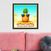 "Cool Paradise Vibes" Canvas Afdruk (Insitu (Woonkamer))