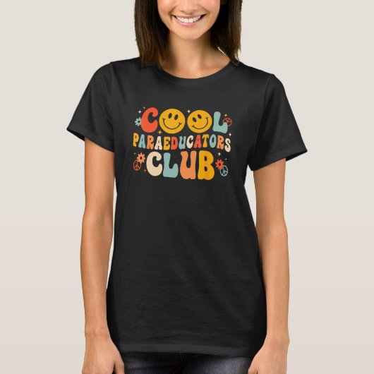 Cool Paraeducators Club Happy First Day Back To Sc T-shirt (Voorkant)