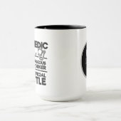 cool Paramedische woord kunst toevoegen monogram Mok (Midden)