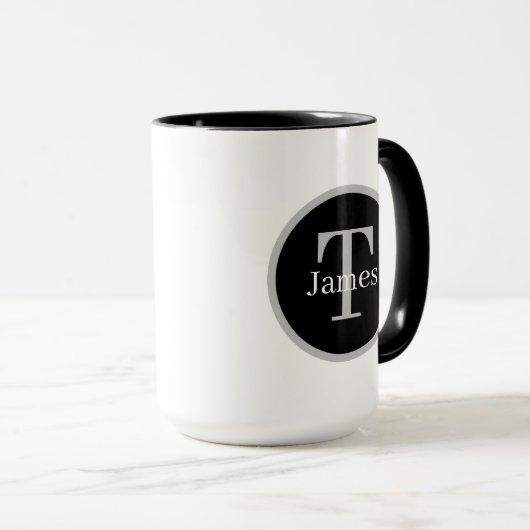 cool Paramedische woord kunst toevoegen monogram Mok (Voorkant rechts)