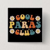 Cool Paras Club Vierkante Button 5,1 Cm (Voorkant)