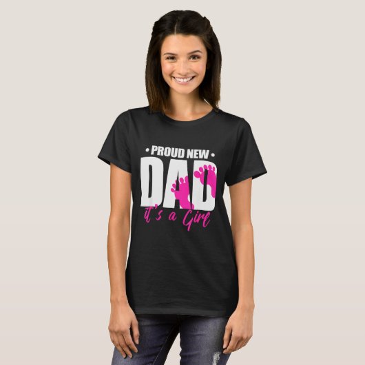 Cool Parent Apparel Proud New Dad It's A Girl - Me T-shirt (Voorkant volledig)