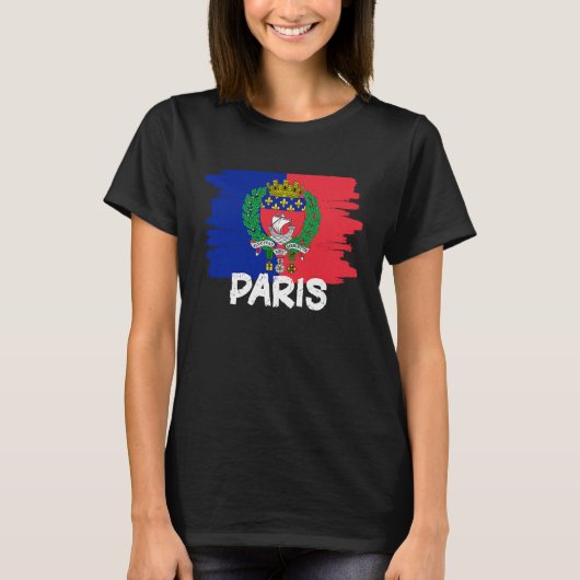 Cool Paris Flag T-shirt (Voorkant)