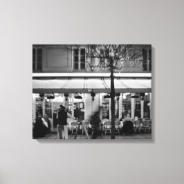 Cool Parisian lifestyle en cultuur Canvas Afdruk