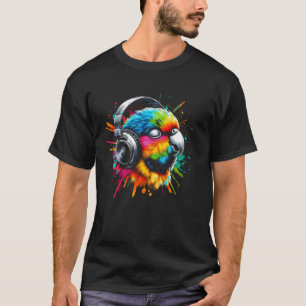 Cool Parkiet Art voor muziekliefhebbers Kerstmis G T-shirt