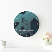 Cool PARKOUR Teen Graphics Building Roof Jumping Grote Klok (Huis)