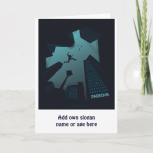 Cool PARKOUR Teen Graphics Building Roof Jumping Kaart