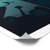Cool PARKOUR Teen Graphics Building Roof Jumping Poster (Hoek)