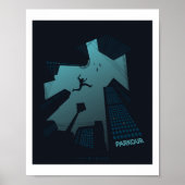 Cool PARKOUR Teen Graphics Building Roof Jumping Poster (Voorkant)