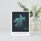 Cool PARKOUR Tiener Grafische Bouw Dak Springen Briefkaart (Staand voorkant)