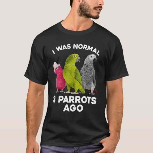 Cool Parrot Art voor Mannen Vrouwen Kaketoe Cockat T-shirt (Voorkant)