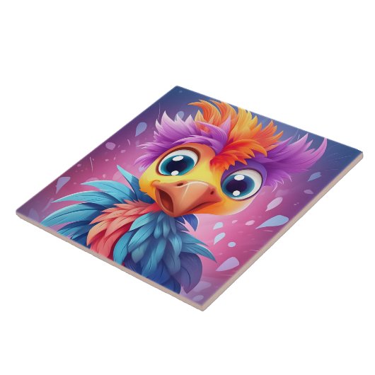 Cool Parrot Keep of ontwerp je eigen Tegeltje (Zijkant)