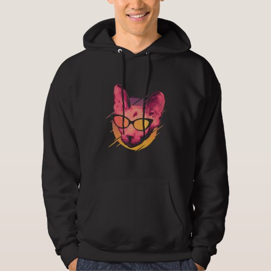 Cool Party Cat Hoodie (Voorkant)