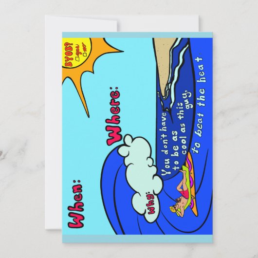 Cool party invite  kaart (Voorkant)