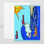 Cool party invite  kaart (Voorkant / Achterkant)