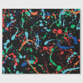 Cool Party Paint spettert inpakpapier (Vlak)