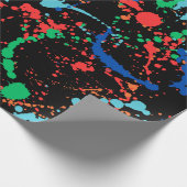 Cool Party Paint spettert inpakpapier (Hoek)