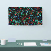 Cool Party Paint Splashes 1.6x3 Vinyl Banner (Beurs)