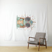 Cool Party Turtle Wandkleed (In Situ (horizontaal))