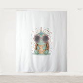 Cool Party Turtle Wandkleed (Voorkant)