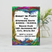 Cool Party Uitnodigingen (Staand voorkant)