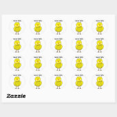 Cool Pasen Kuiken Ronde Sticker (Vel)