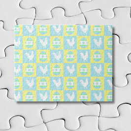 Cool Pasen Schaakbord Patroon Haan Eieren Legpuzzel