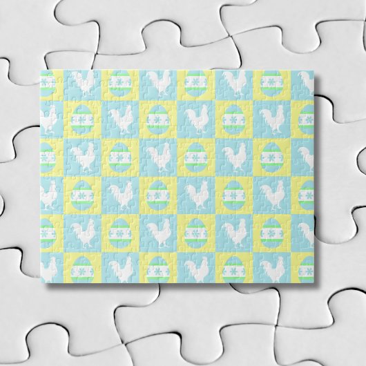 Cool Pasen Schaakbord Patroon Haan Eieren Legpuzzel