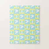 Cool Pasen Schaakbord Patroon Haan Eieren Legpuzzel (Verticaal)