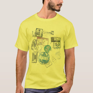 Cool Paspoort Land Inreis Visum Reisontwerp T-shirt