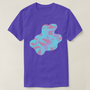 Cool Pastel Camo Pattern Paint Splat v3 T-shirt